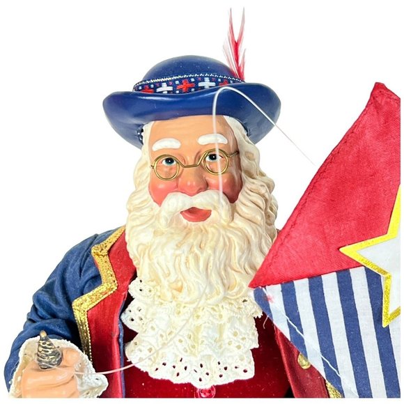 Clothtique Possible Dreams Ben Franklin COLONIAL CHRISTMAS Santa Claus #713324 - Picture 3 of 13